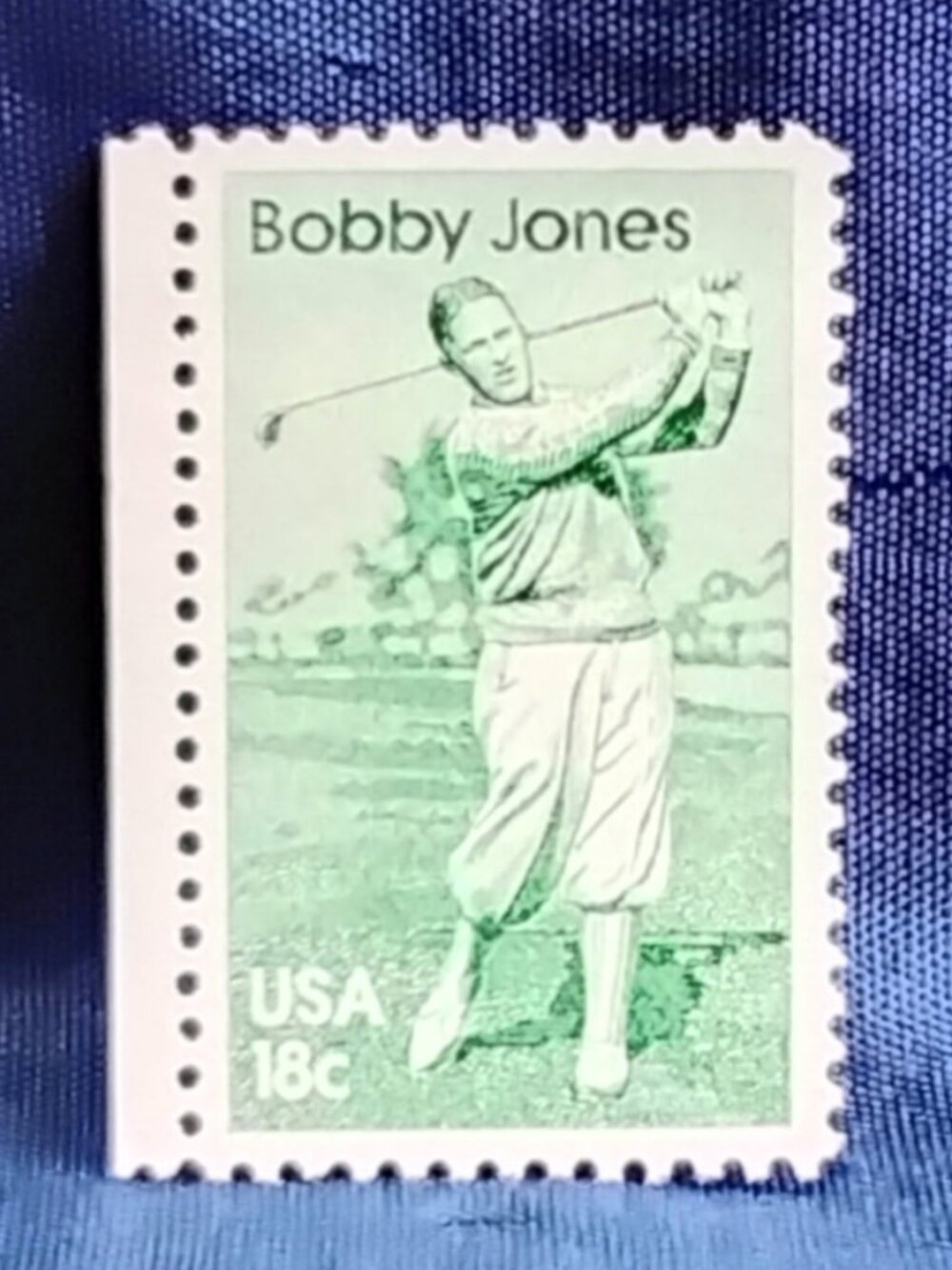 Uncirculated USA 1981 Bobby Jones 18 Cent Stamp!!